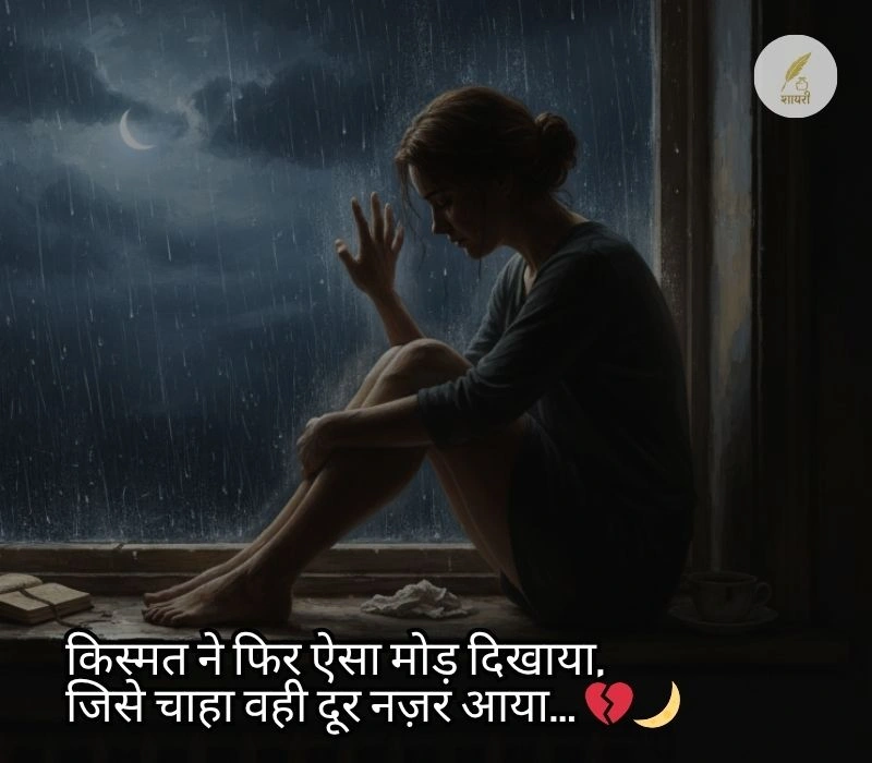 kismat dard sad shayari