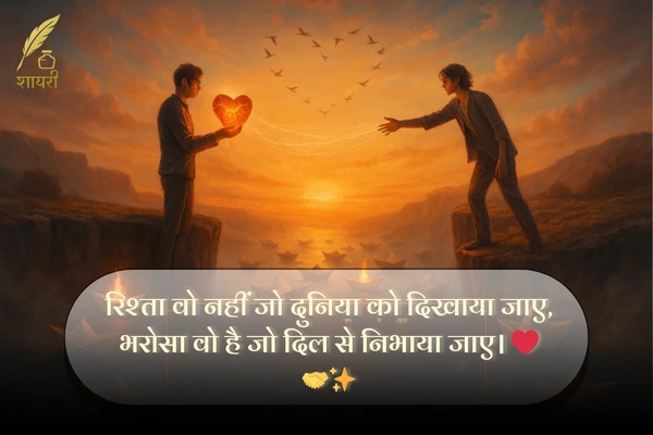 Rishte Bharosa Shayari