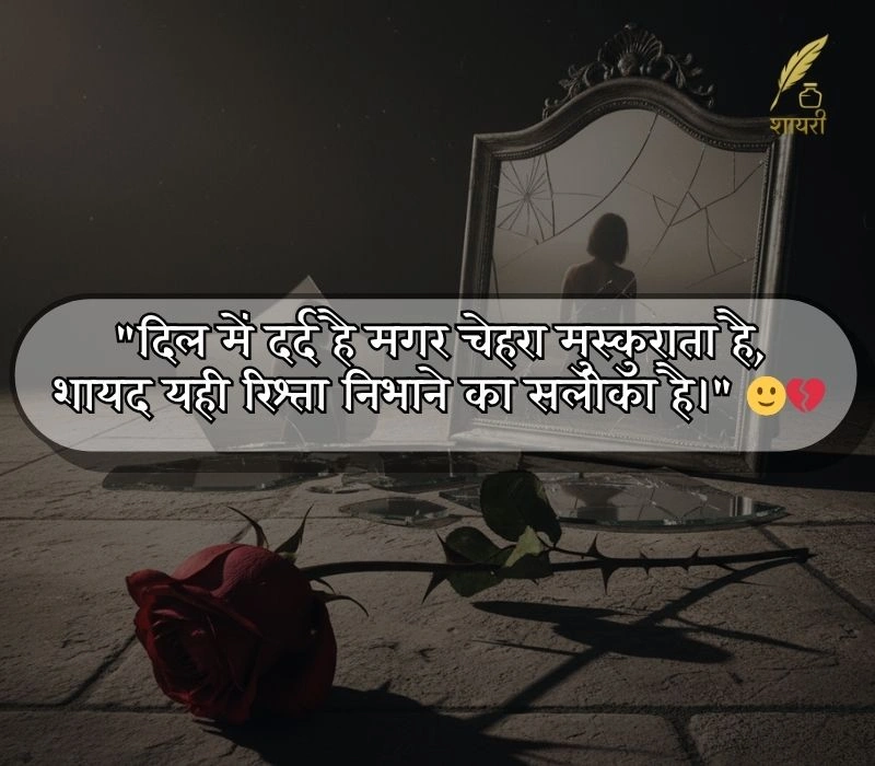 रिश्तों की दर्द भरी शायरी