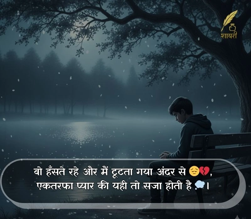 ek tarfa pyar shayari