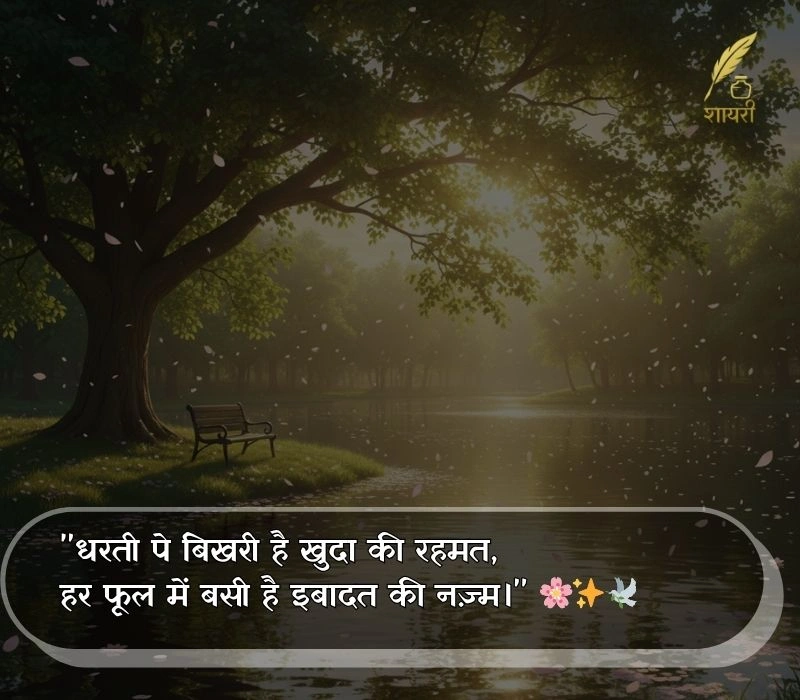 nature shayari