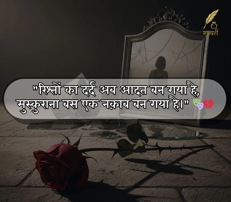 रिश्तों की दर्द भरी शायरी