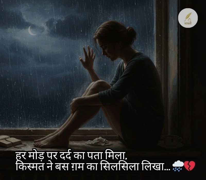 kismat dard sad shayari