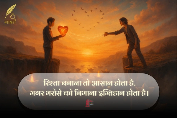 Rishte Bharosa Shayari