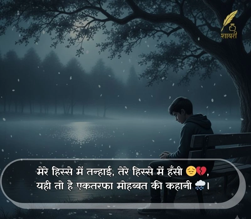ek tarfa pyar shayari