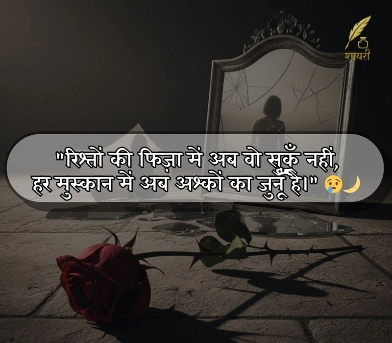 रिश्तों की दर्द भरी शायरी