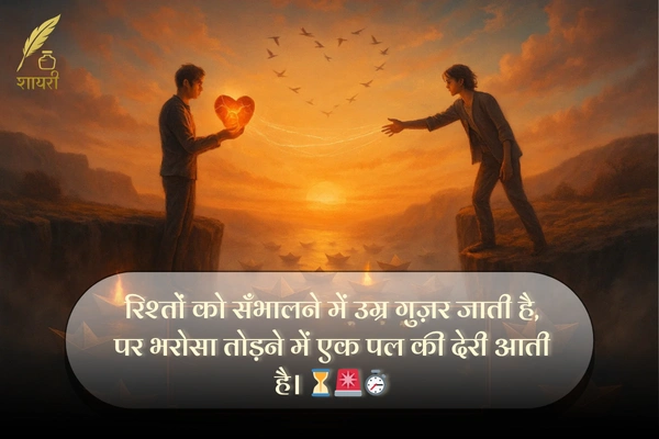 Rishte Bharosa Shayari