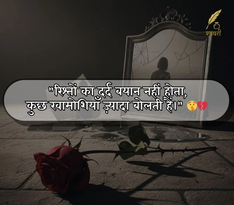 रिश्तों की दर्द भरी शायरी