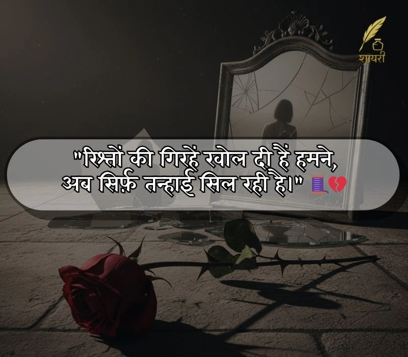 रिश्तों की दर्द भरी शायरी