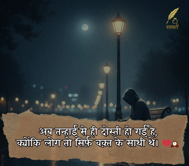painful alone sad shayari in hindi