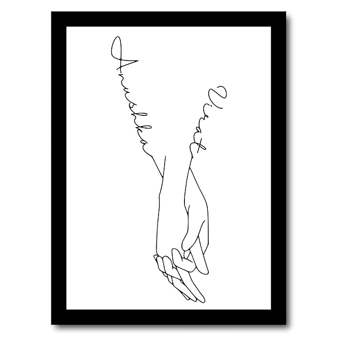 JABSY Custom Couple Name Frame