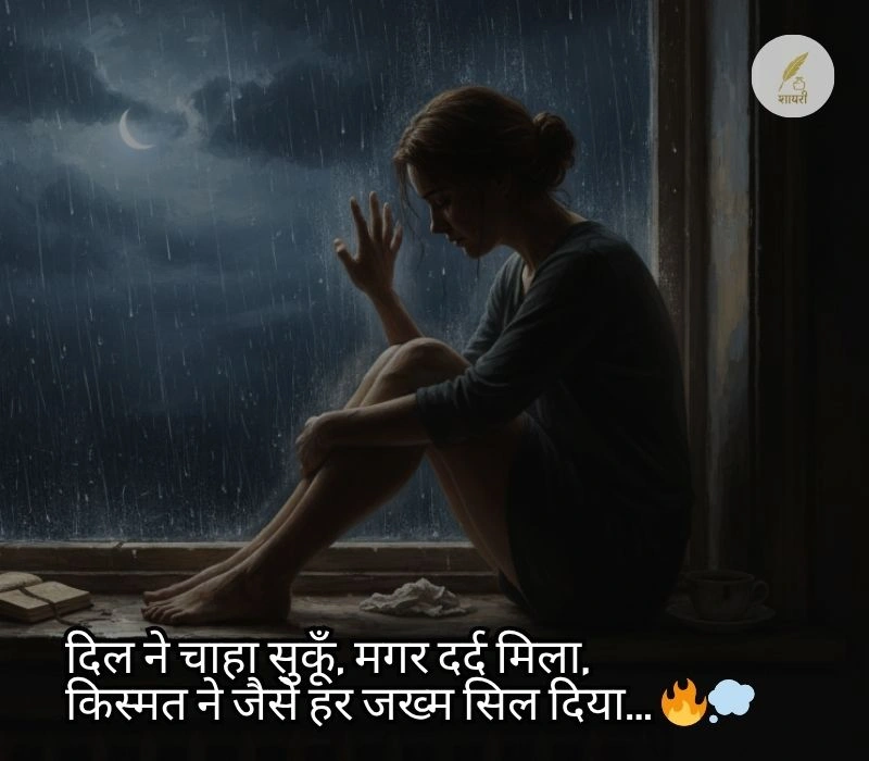 kismat dard sad shayari
