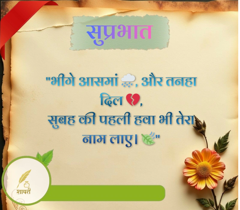 दिल को छू जाने वाली गुड मॉर्निंग शायरी