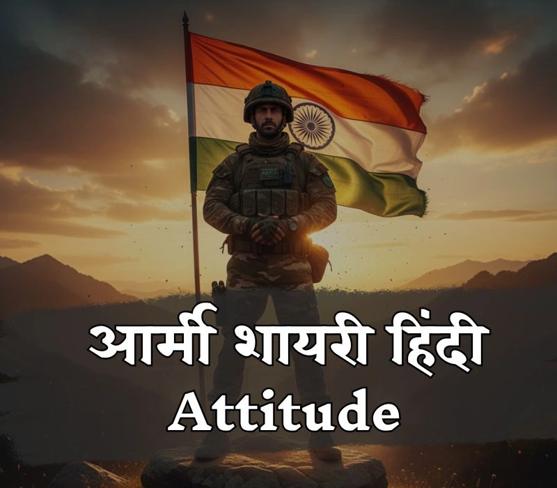 आर्मी शायरी हिंदी attitude