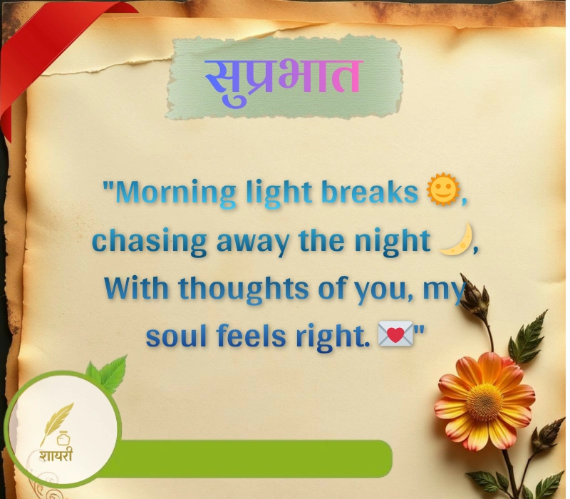 दिल को छू जाने वाली गुड मॉर्निंग शायरी