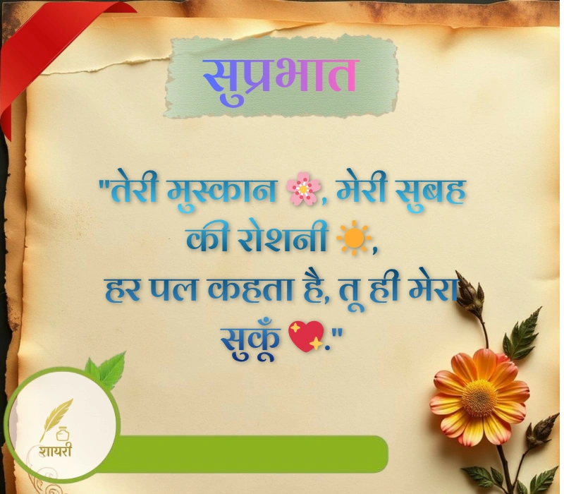 दिल को छू जाने वाली गुड मॉर्निंग शायरी