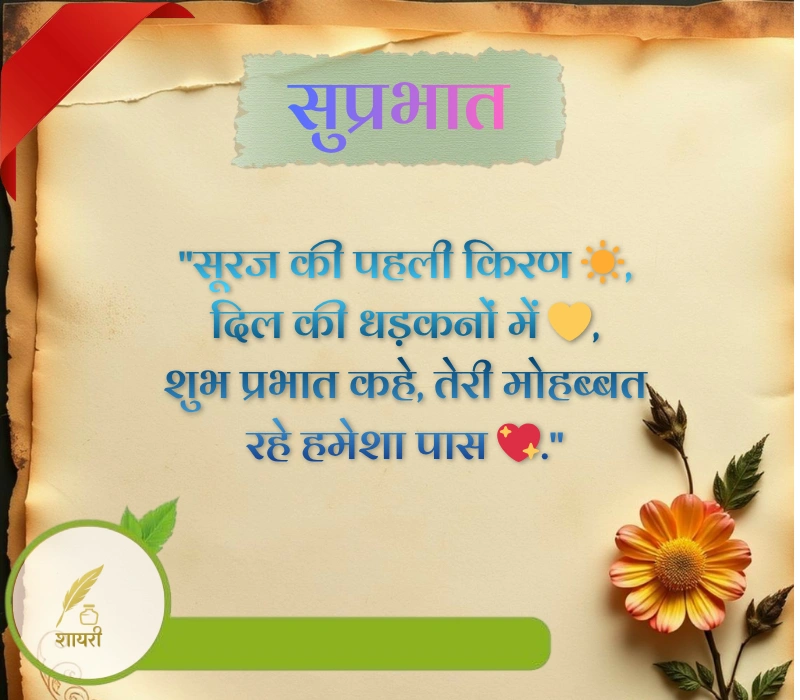 दिल को छू जाने वाली गुड मॉर्निंग शायरी