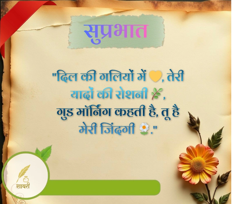 दिल को छू जाने वाली गुड मॉर्निंग शायरी
