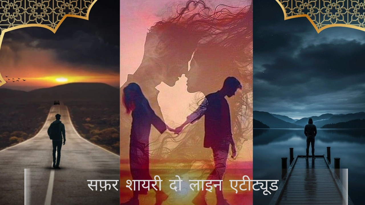 सफ़र शायरी दो लाइन एटीट्यूड