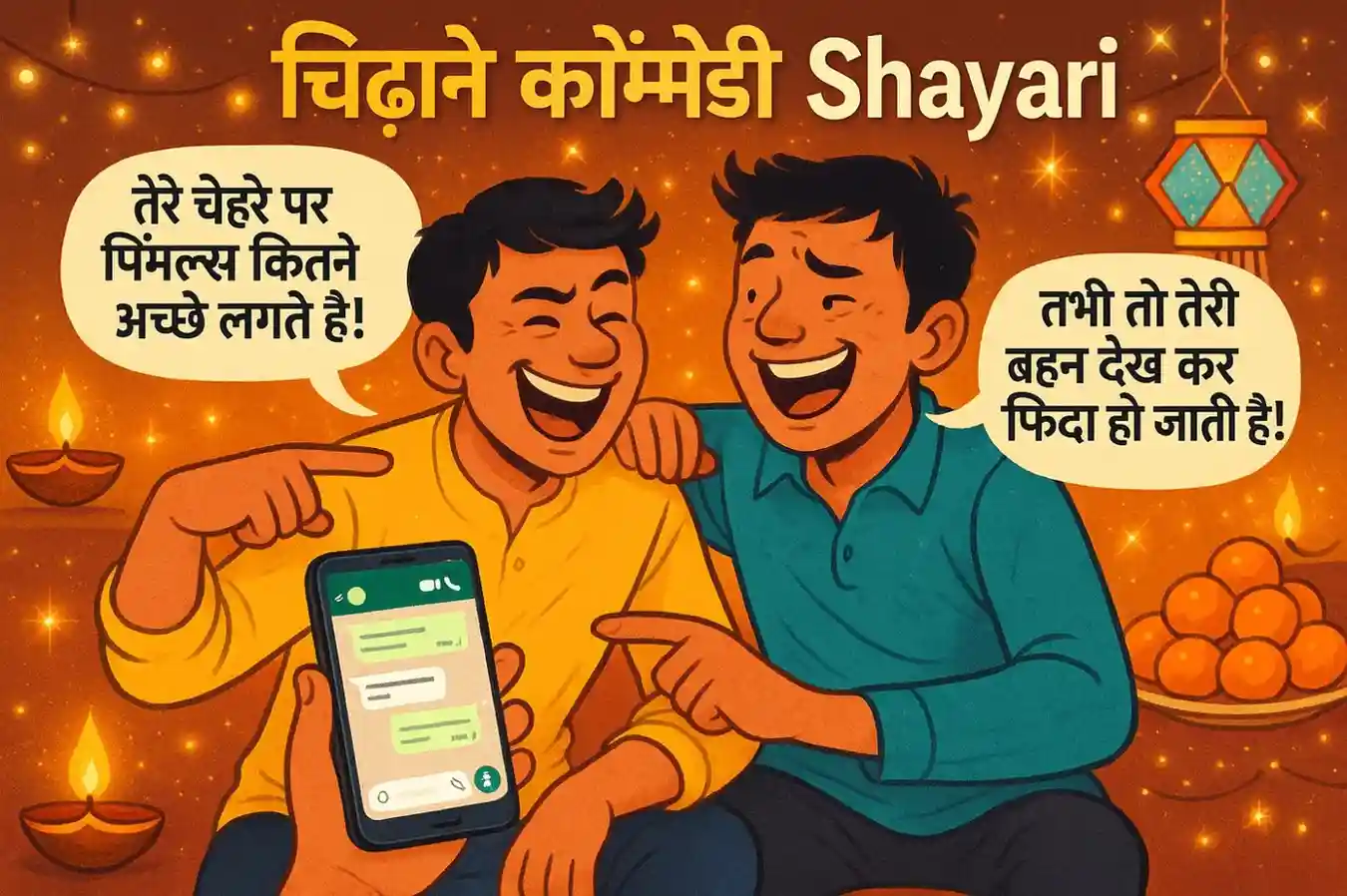चिढ़ाने कॉमेडी shayari