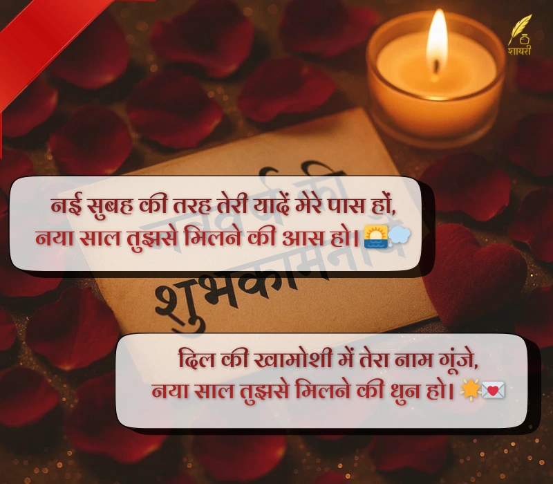 ग्रीटिंग कार्ड हैप्पी न्यू ईयर Shayari