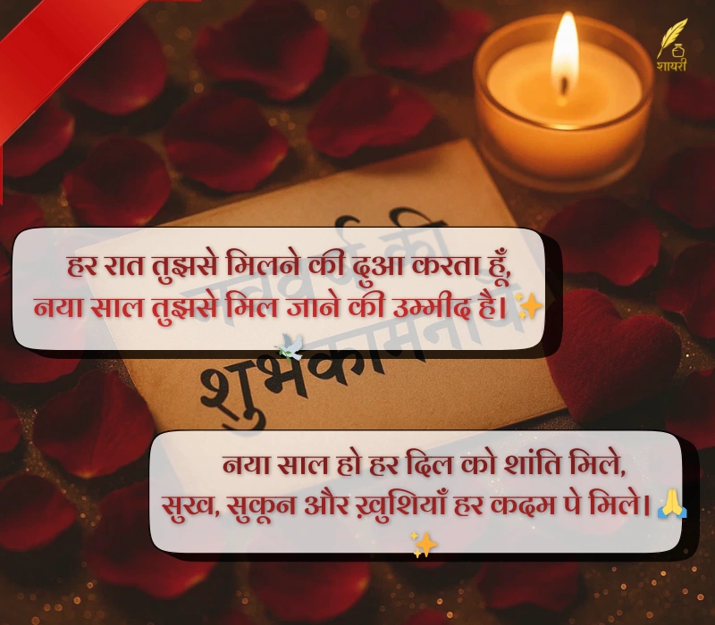 ग्रीटिंग कार्ड हैप्पी न्यू ईयर Shayari
