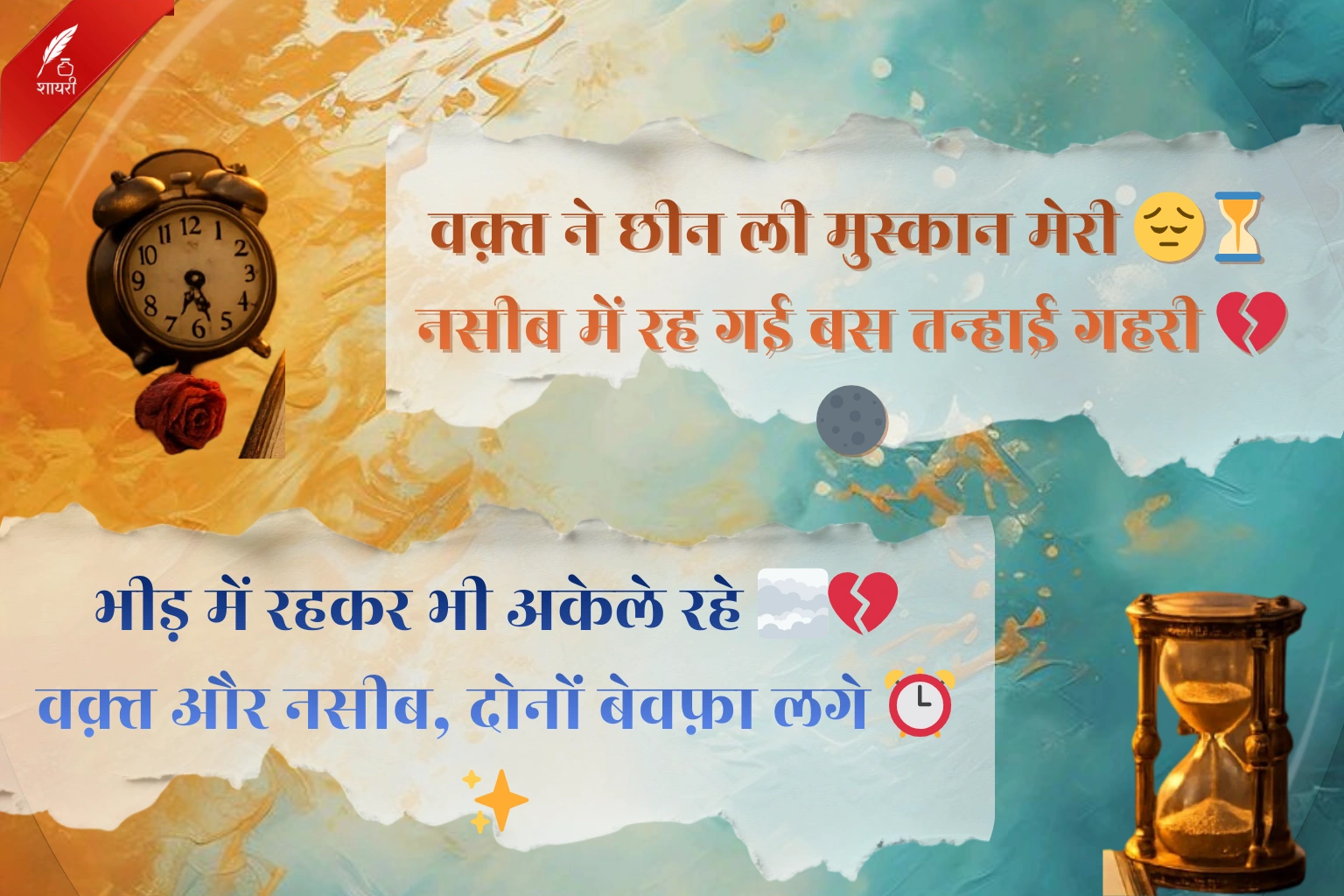 Waqt Kismat Naseeb Shayari