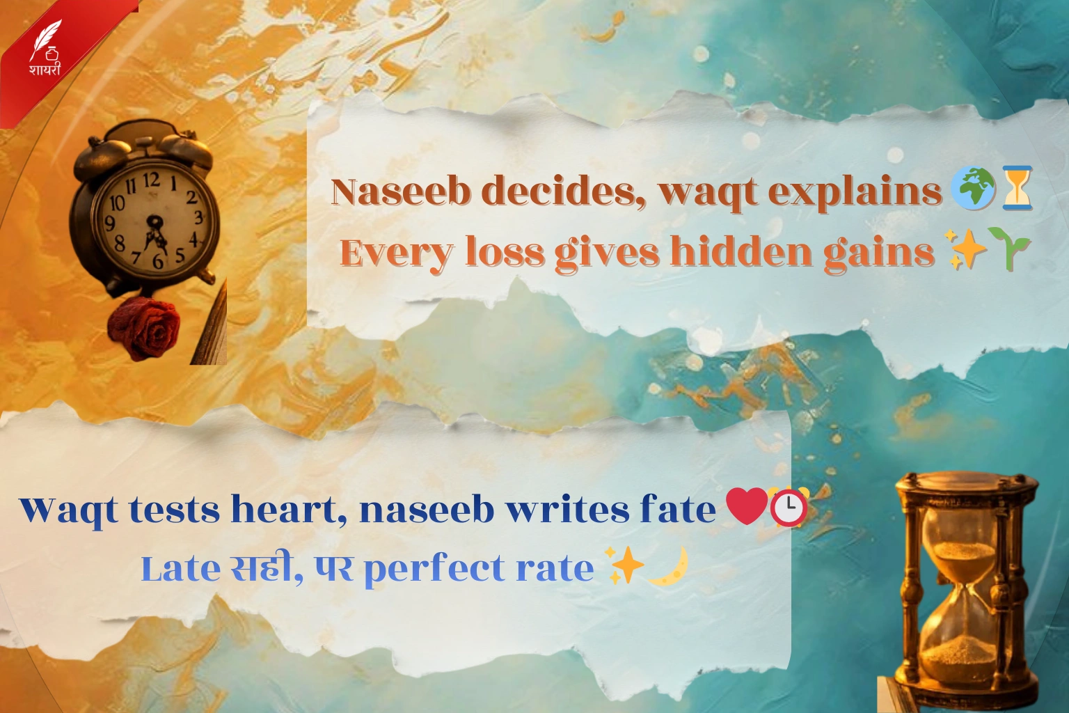 Waqt Kismat Naseeb Shayari