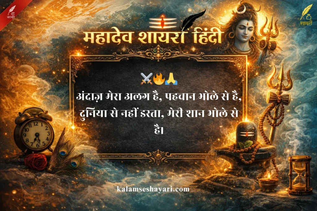 महादेव शायरी हिंदी