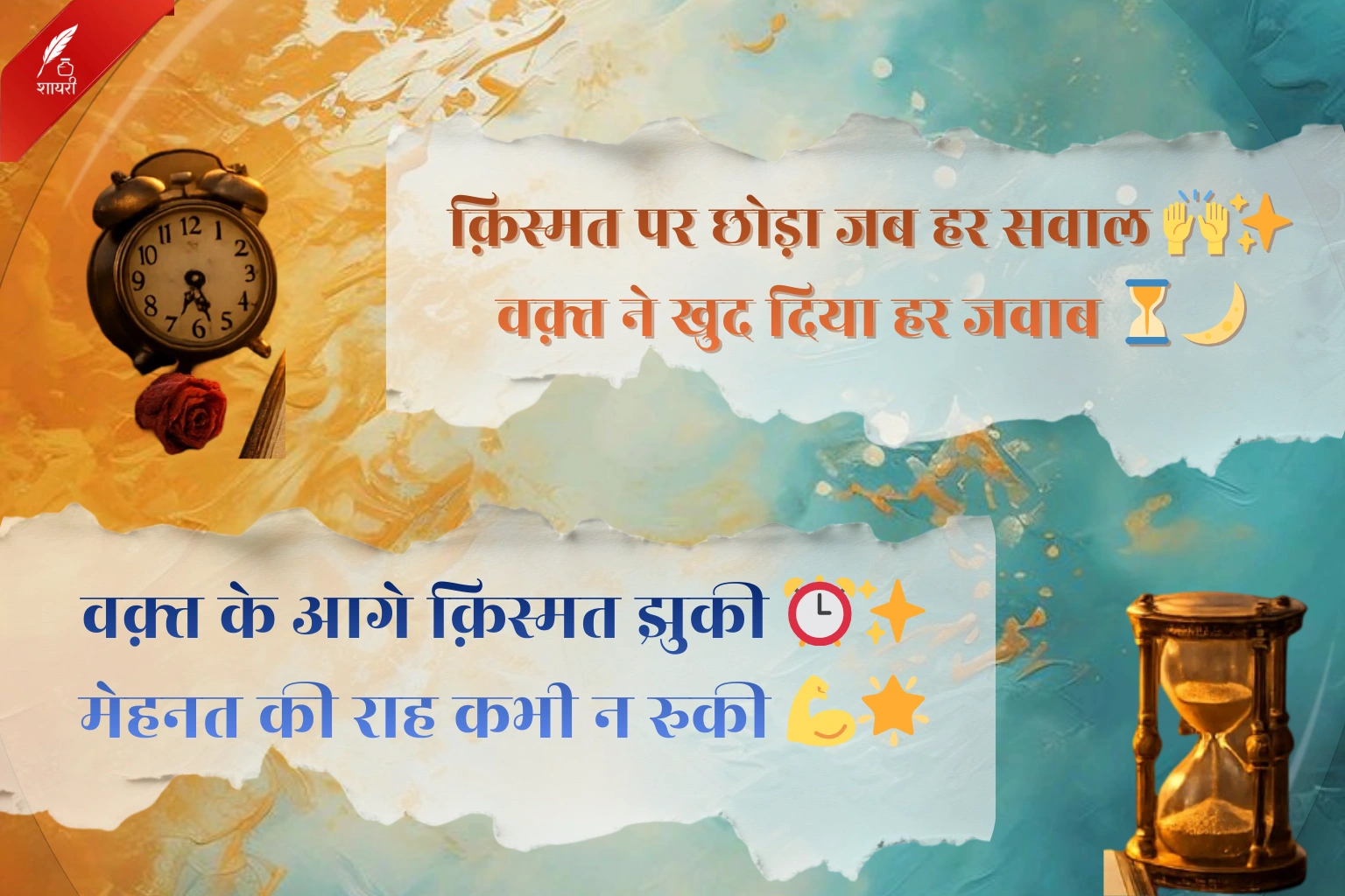 Waqt Kismat Naseeb Shayari