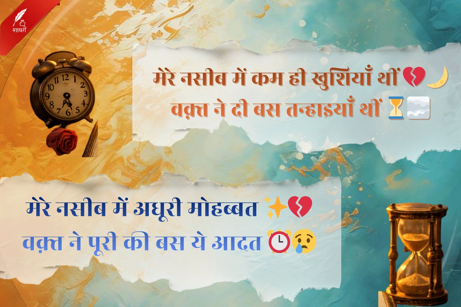 Waqt Kismat Naseeb Shayari