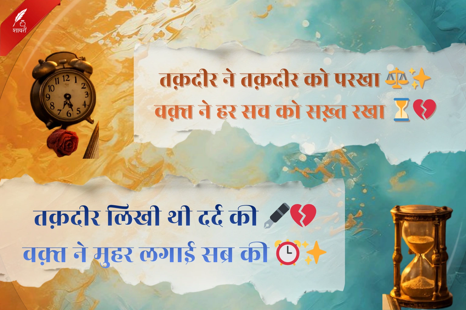 Waqt Kismat Naseeb Shayari