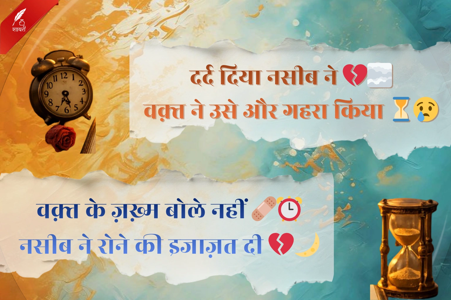 Waqt Kismat Naseeb Shayari