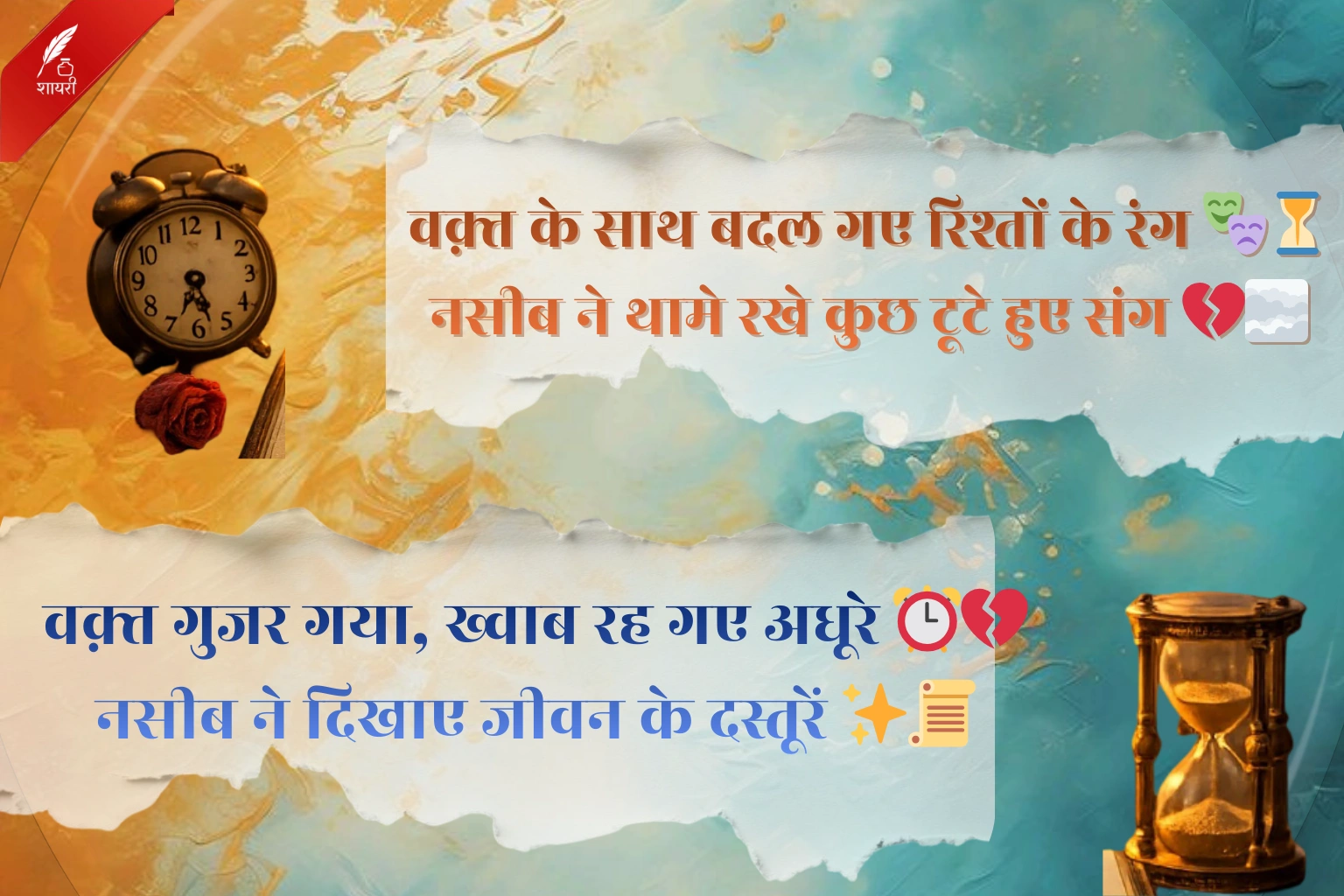 Waqt Kismat Naseeb Shayari