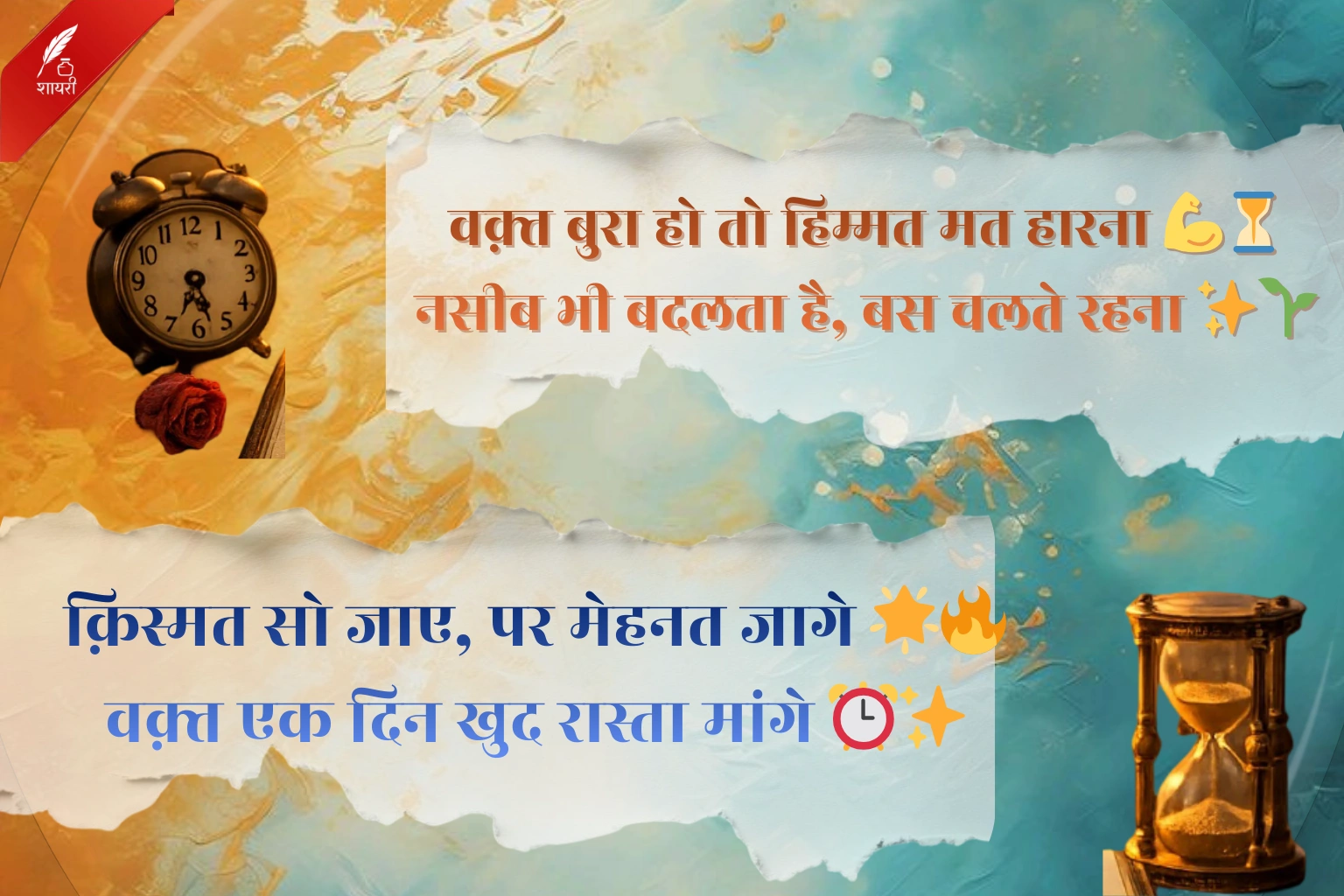 Waqt Kismat Naseeb Shayari