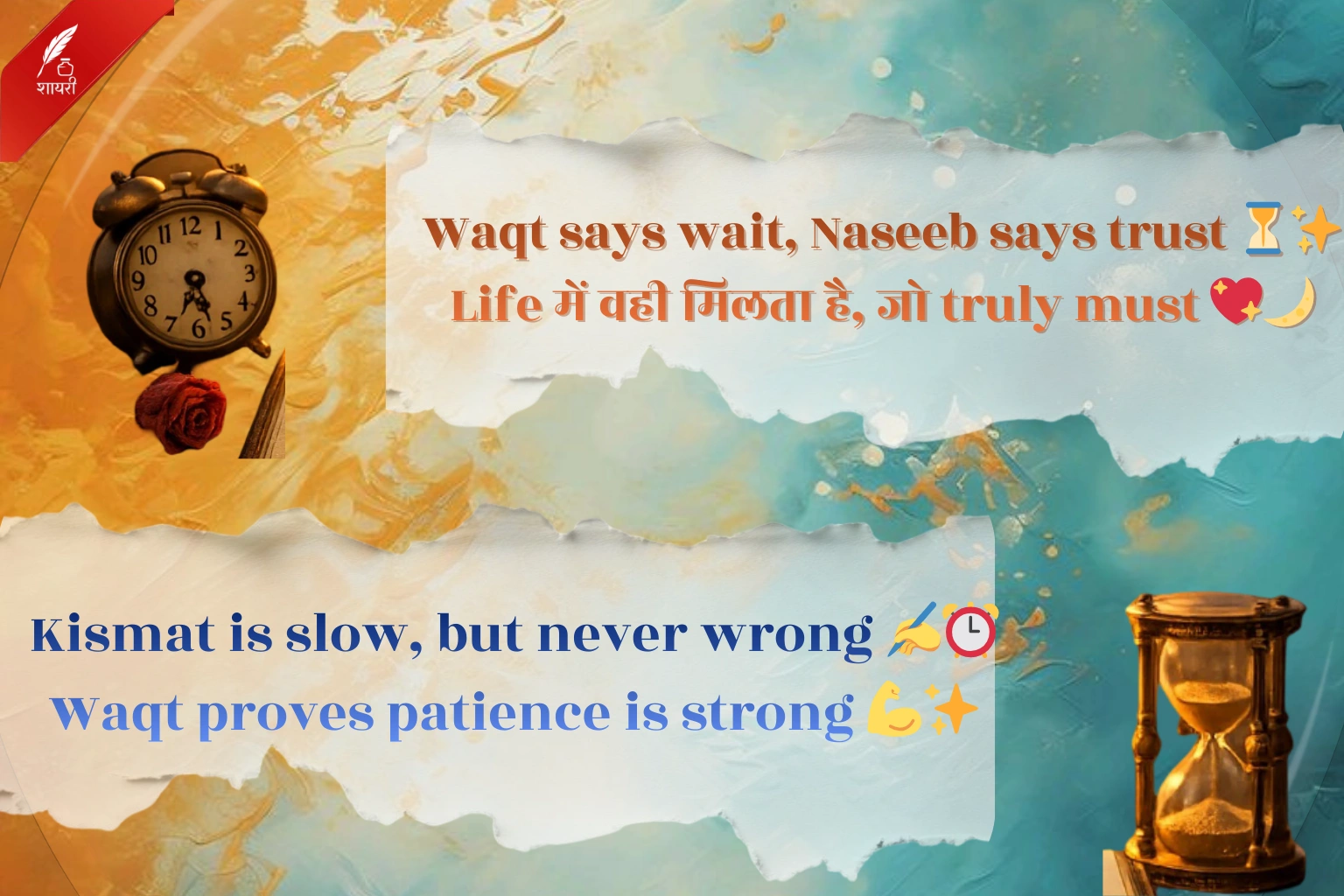 Waqt Kismat Naseeb Shayari